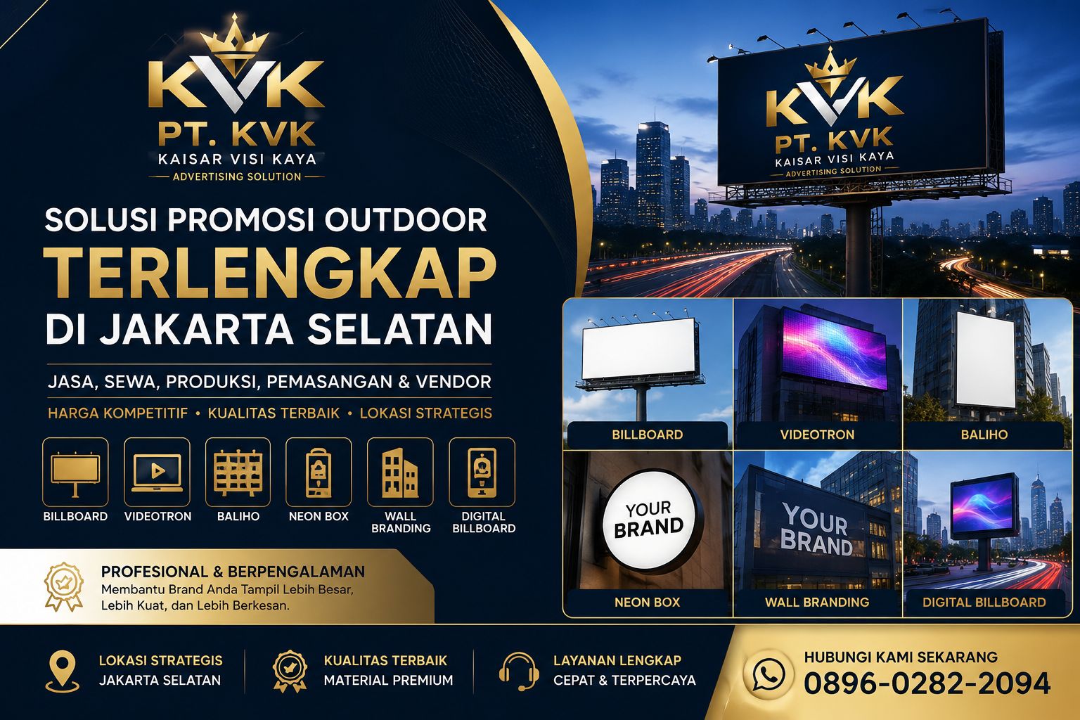 Agensi Jasa Billboard, Videotron, Baliho, Neon Box, Wall Branding & Digital Billboard Jakarta Selatan